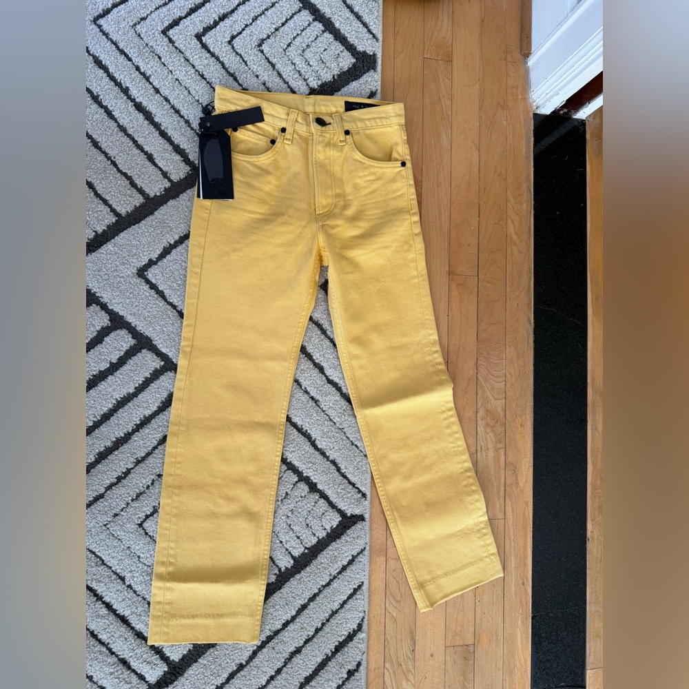 rag & bone Yellow Men's Straight Jeans